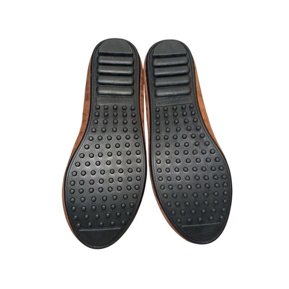 Comfortview Womens 9WW Slip On Loafers Flats Brown Tapestry Non Slip Soles New - Picture 3 of 5